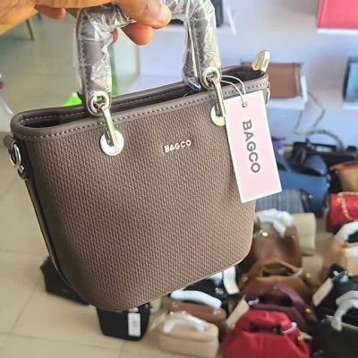 BAGCO Mini Textured Structured Tote Crossbody Handbag
