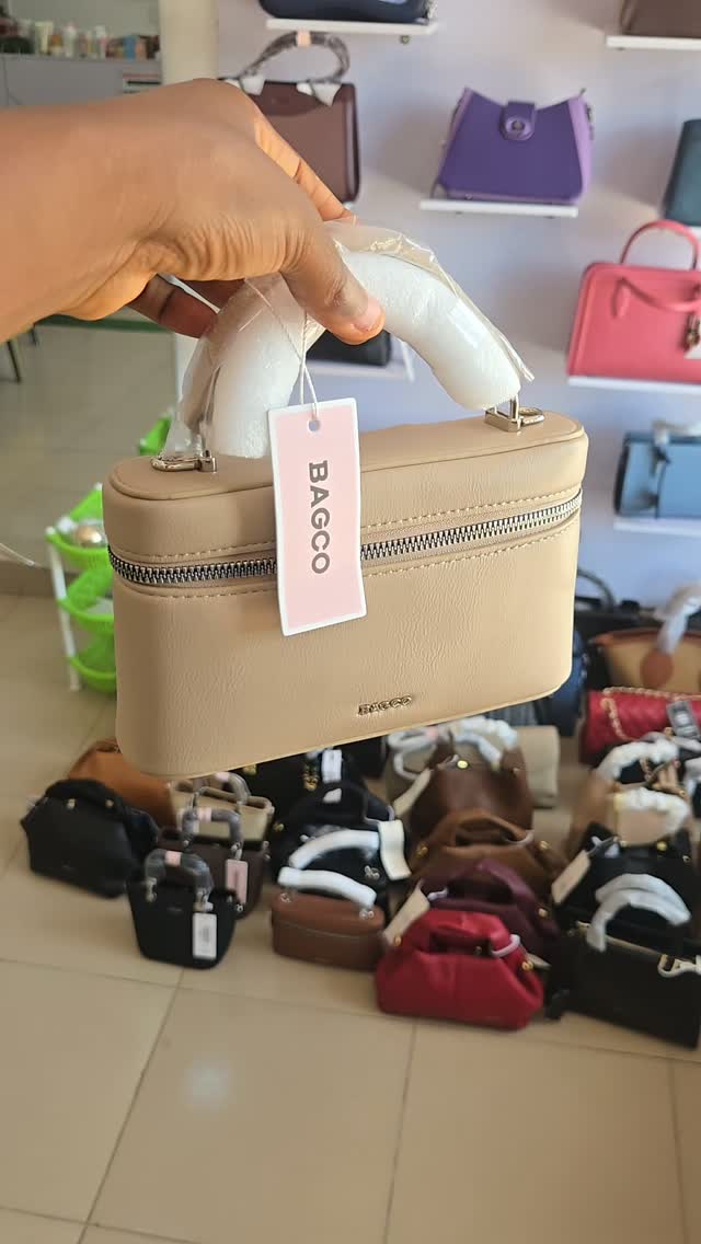 BAGCO Structured Vanity Case Crossbody & Top Handle Bag